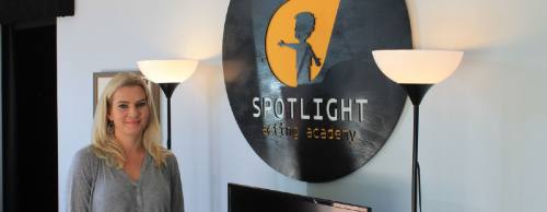 Katie Martin, who owns Spotlight Acting Academy in Katy, started the business in her garage and now has a space in the Villagio Town Center.