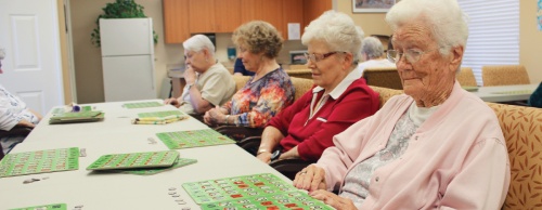 Residents of Brookdale Parmer Lane, an assisted-living facility, play Bingo on a Saturday afternoon. Brookdale Senior Living is one of many housing options for seniors in North and Northwest Austin.