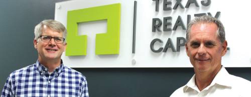 From left: John Morran and Jim Lemos are principals at Texas Realty Capital, an Austin commercial real estate financing firm.
