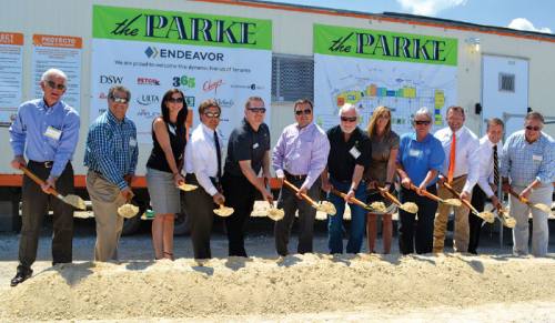 A ground breaking ceremony was hosted June 7 for The Parke, a 350,000-square-foot shopping center in Cedar Park. The Parke will include tenants such as Chuyu2019s Tex-Mex, Nordstrom Rack and 365 by Whole Foods, a new store concept by Whole Foods Market. The property is located at the northwest quadrant of Toll 183A and FM 1431.