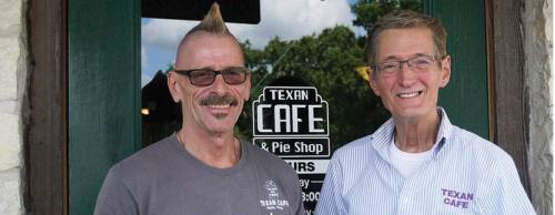 Co-owners Roger Joughin (left) and Ron Yaudes bought the cafe in October 2006.