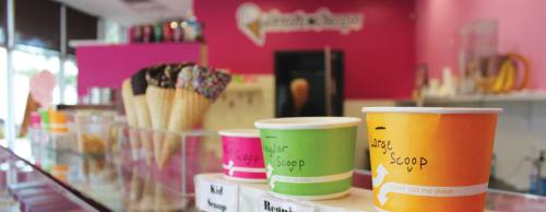 Austin Scoops has an always-available assortment of flavors, including vanilla and cotton candy.