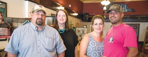 Owners Jerry and Joley Vineyard (left) and Amber and Cam Wilson opened Sunday Dinner in July.