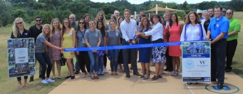Representatives from United Way of Williamson County, The Honest Co. and Williamson County gathered July 18 to open the countyu2019s second Born Learning Trail. 