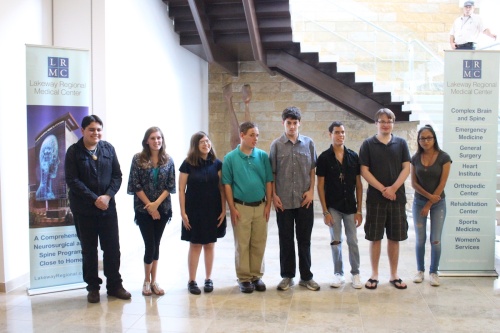 Eight students from Lake Travis ISD and Eanes ISD were welcomed at Lakeway Regional Medical Center Aug. 10 for the launch of their internship program. 