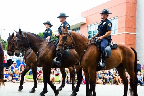 The McKinney Police Mounted Unit patrol downtown McKinney and surrounding areas.