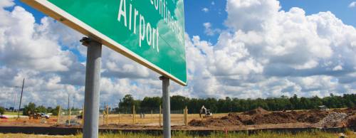 Nearby George Bush Intercontinental Airport is driving demand for undeveloped land in Humble.