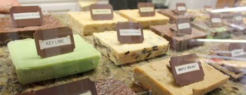 Ellenu2019s Cafe sells 21 varieties of homemade fudge, including sampler boxes of six flavors.