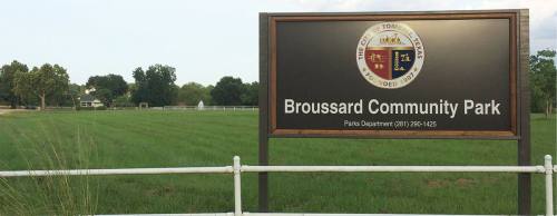 Broussard Community Park is located on East Hufsmith Road.