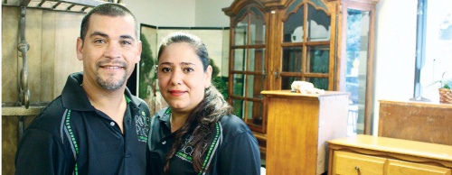 Owners Mario and Lorraine Sandoval took over the consignment store in early July. 