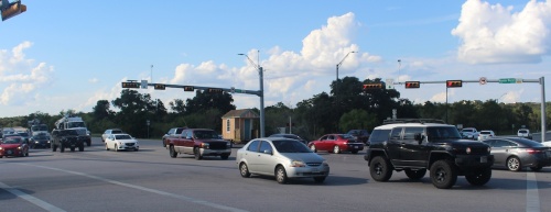 Data provided by the Texas Department of Transportation and the city of San Marcos, and compiled by Community Impact Newspaper, indicates there were 0.1519 crashes reported per 100,000 vehicle trips at the intersection of Wonder World Drive and Hunter Road in San Marcos from 2013 through the first seven months of 2016.  