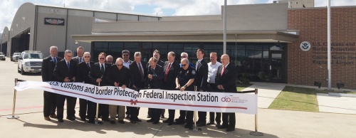 Local officials celebrated the grand opening of a U.S. Customs and Border Protection station at the Conroe-North Houston Regional Airport Sept. 22.