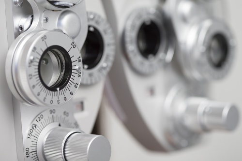 Phoropter, ophthalmic testing device machine - eye doctor