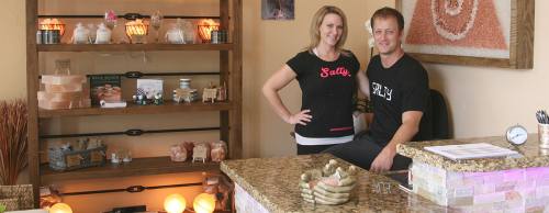 Shane and Shelly Jackson opened Salt Cave of Southlake two years ago in August.