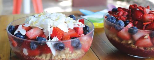 Blenders & Bowls features dishes made with acai, a nutritious Brazilian fruit.