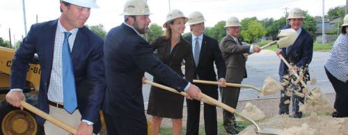 Officials break ground on I-35 improvement projects at Oltorf and 51st streets that are part of the Mobility35 initiative along with an I-35 project from William Cannon Drive to Stassney Lane.