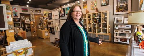 Artisans Connect Gallery owner Diane Gaume opened the art gallery in Georgetown four years ago.