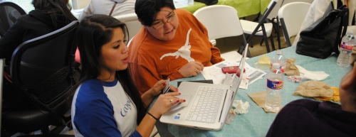 Manchaca Village residents learn about Google Fiber at an informational session.