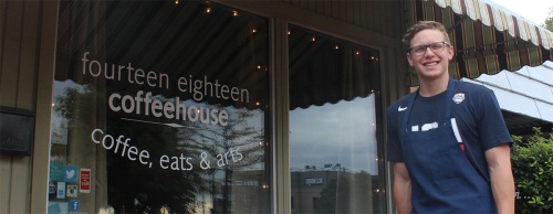 Tyler McGee, operator and interim manager, said he loves that Fourteen Eighteen Coffeehouse in the Downtown Plano Cultural District has no specific demographic.