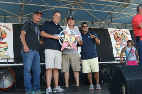 The team of Pflugerville Realty and Brotherton Barbecue took first and fourth places with separate entries in the Pflugerville Pfall Chili Pfest on Oct. 15.