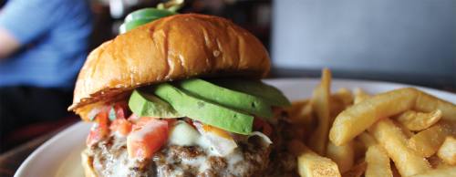 The Texian Burger ($11.50) is one of Craft Grillu2019s most popular dishes. The special-blend burger is ground fresh each morning and served on a freshly baked bun.