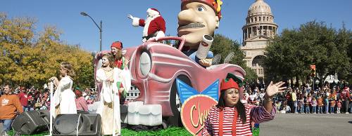 Chuy's Holiday parade takes place Saturday in downtown Austin.