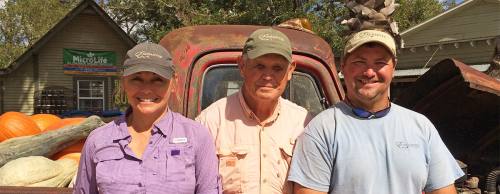 Owner Gary Lenderman (center) with daughter, Judy, and son, Danny.