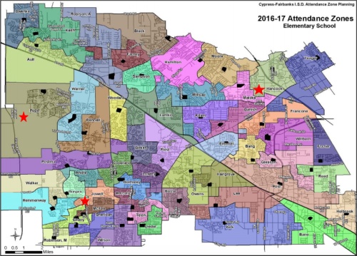 New district boundaries for middle and elementary schools will be approved on Jan. 23, 2017.