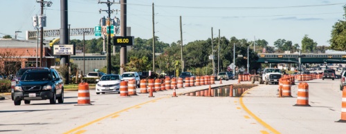 The city of Conroe started construction on a Hwy. 105 improvement project nOct. 10. 