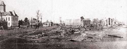 The Conroe fire of 1911 broke out downtown at Capital Drug Store and destroyed most of the town.