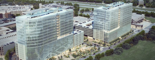 Endeavor Real Estate Group is developing the Domain 11 and Domain 12 office towers.