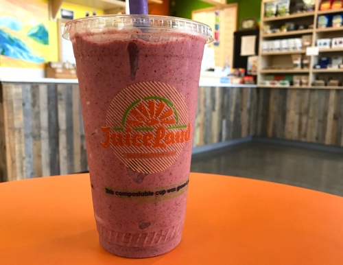 JuiceLand sells cold-pressed, organic vegetable and fruit juices and smoothies.