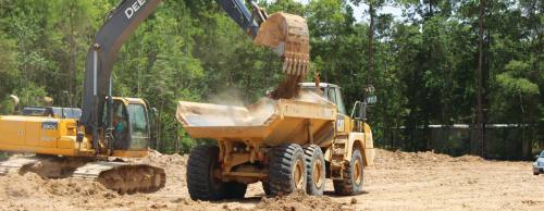 Construction was completed on Speedsportz Racing Park, one element of Grand Texas Theme Park, in December.