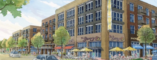 When complete, Davis at the Square will offer parking in downtown McKinney.