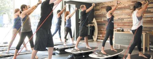 City Surf Fitness offers seven 50-minute classes.