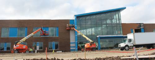 Construction continues on the new Houston Community College campus located on Texas Parkway in Missouri City.