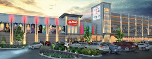 The 37,000-square-foot, 900-seat Alamo Drafthouse Cinema will contain eight auditoriums.