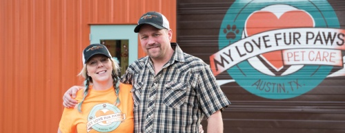 Kris and Kory Krolczyk opened My Love Fur Paws Pet Care in November 2015. 2: The business features a supervised play time for its canine guests.