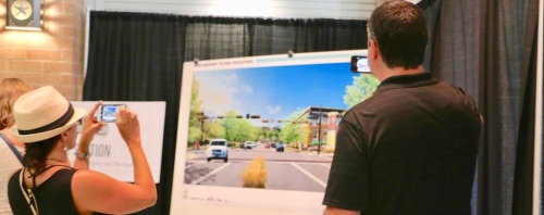 Cedar Park citizens take a look at conceptual plans for the Bell Boulevard Redevelopment Project during a public workshop in 2015.