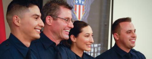 The Georgetown Fire Department graduated four new nfirefighters at a ceremony in March.