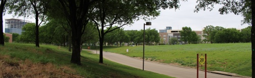 The city of Plano plans to purchase this tract of land near Legacy West for the purpose of installing a public park.