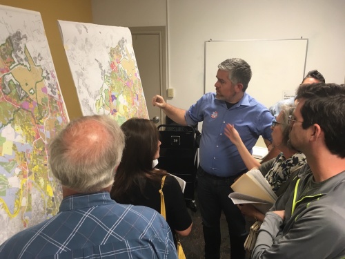 Jimmy Flannigan discussed the first round of CodeNext draft maps at a meeting last week. CodeNext project managers say a new version of the maps are due out next week. 