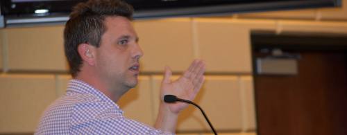Revival Square co-owner David Camp addressed Bee Cave City Council May 9.