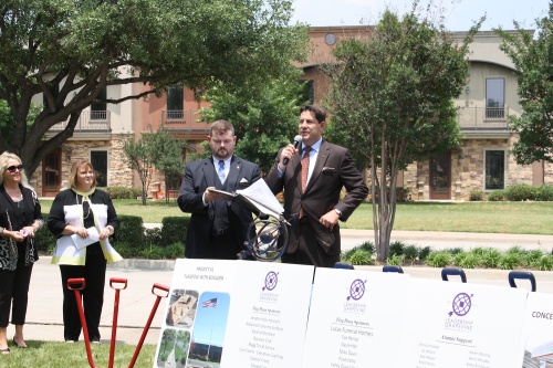 Lucas Funeral Home sponsored the groundbreaking ceremony.