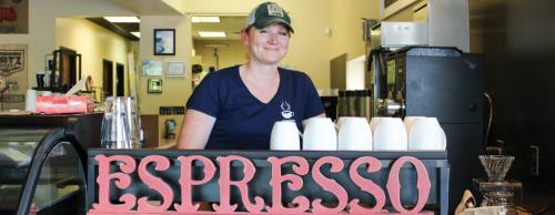 Christine Ballard owns Mugz Coffee Bar, which celebrates its 10th anniversary this year.