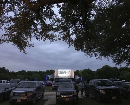 The Blue-Starlite Mini Urban Drive-In has relocated its pop-up location to Vulcan Video in South Austin. 