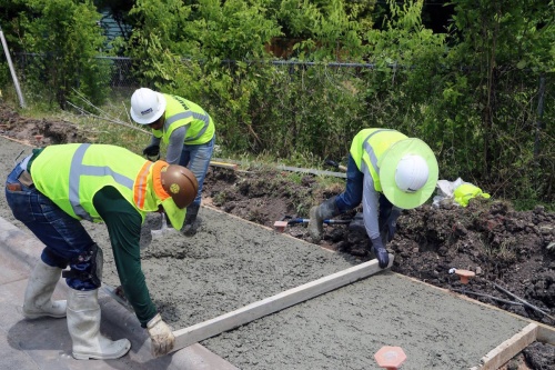Crews began work Tuesday, May 9 to install a 1,800-foot sidewalk segment on Chesterfield Lane. The project is one of the first in Austinu2019s $720 million bond approved last year.