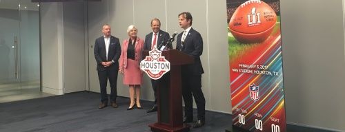 Officials discussed the economic impact Super Bowl LI had on Houston during a press conference May 25.