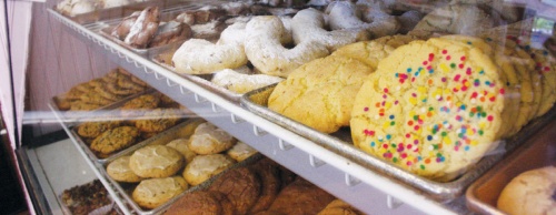 The bakery offers cookies, cakes, pies, cupcakes, muffins and brownies.