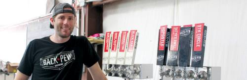 Bobby Harl opened Back Pew Brewing in Porter two years ago.
